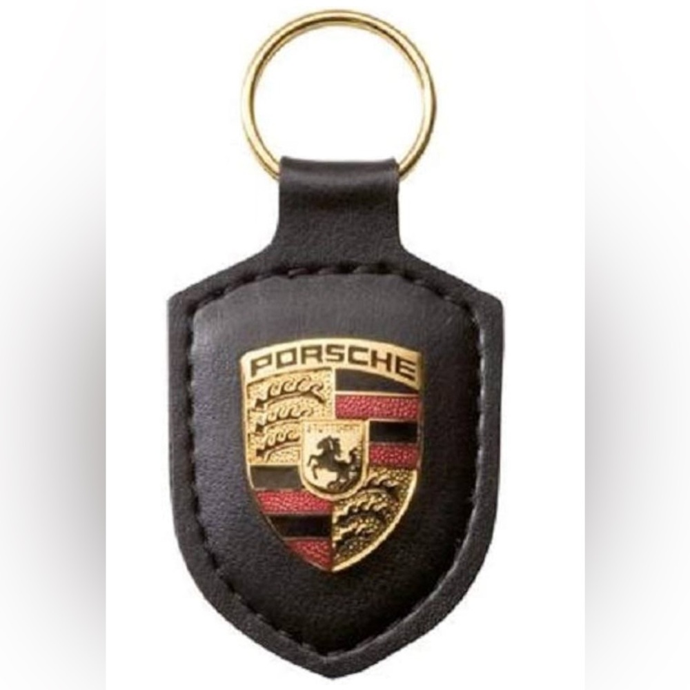 Porsche Crest Key Ring - Black